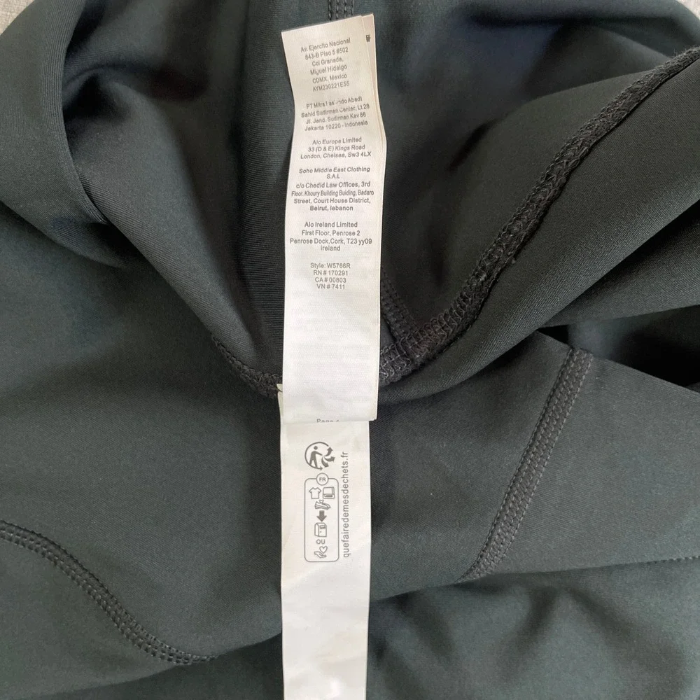 NEW Alo 7/8 High Waist Airlift Legging Womens Medium Charcoal Green Yoga Gym NWT